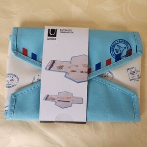 Umbra Sky Blue and White Travel Pouch